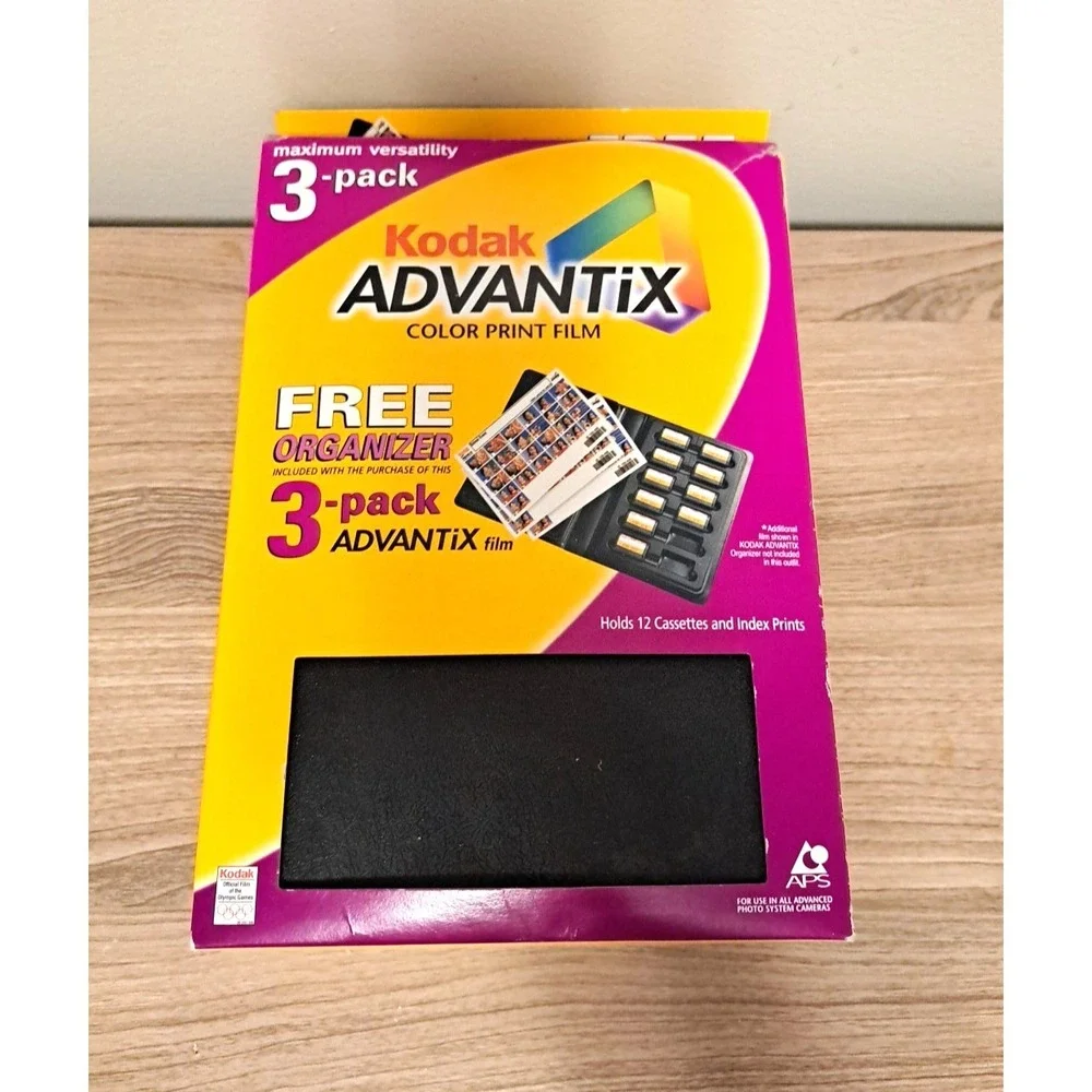 Vintage Kodak Advantix Organizer Cassettes Index Prints Film Roll Storage Case